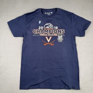 Virginia Cavaliers Shirt Mens Medium Blue NCAA Basketball The Victory ACC Champs